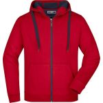 Herren-Sweatshirt Doubleface JN355 – Rot/Carbon XL