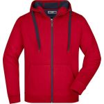 Herren-Sweatshirt Doubleface JN355 – Rot/Carbon XXL