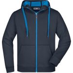 Herren-Sweatshirt Doubleface JN355 – Marine/Aqua L