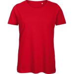 Damen T-Shirt B+C Inspire T aus Bio-Baumwolle - Rot XS
