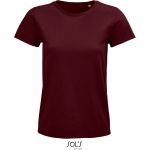 Damen-T-Shirt Pioneer - Burgunderrot XL