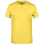 James+Nicholson 8008 Herren-T-Shirt aus Bio-Baumwolle – Gelb M