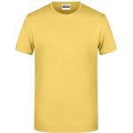 Pánské tričko z bio bavlny James+Nicholson 8008 - Light yellow L
