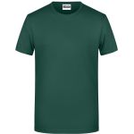 Herren-T-Shirt aus Bio-Baumwolle James+Nicholson 8008 – Dunkelgrün S