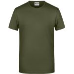 James+Nicholson 8008 Herren-T-Shirt aus Bio-Baumwolle – Oliv XL