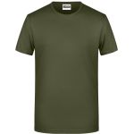 James+Nicholson 8008 Herren-T-Shirt aus Bio-Baumwolle – Olivgrün 3XL