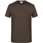 James+Nicholson 8008 Herren-T-Shirt aus Bio-Baumwolle – Braun XXL