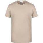 James+Nicholson 8008 Herren-T-Shirt aus Bio-Baumwolle – Stone M