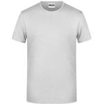 James+Nicholson 8008 Herren-T-Shirt aus Bio-Baumwolle – Ash 3XL