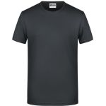James+Nicholson 8008 Herren-T-Shirt aus Bio-Baumwolle – Schwarz M