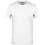 James+Nicholson 8008 Herren-T-Shirt aus Bio-Baumwolle – Weiß L