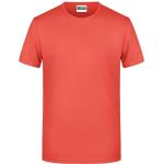 Pánské tričko z bio bavlny James+Nicholson 8008 - Coral XL
