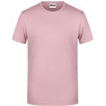 Herren-T-Shirt aus Bio-Baumwolle James+Nicholson 8008 – Zartrosa S