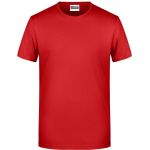 James+Nicholson 8008 Herren-T-Shirt aus Bio-Baumwolle – Rot XL