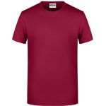 Herren-T-Shirt aus Bio-Baumwolle James+Nicholson 8008 - Vínová M