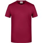 Herren-T-Shirt aus Bio-Baumwolle James+Nicholson 8008 - Vínová L