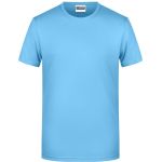 Herren-T-Shirt aus Bio-Baumwolle James+Nicholson 8008 – Himmelblau L