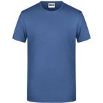 Herren-T-Shirt aus Bio-Baumwolle James+Nicholson 8008 - Light Denim Melange M