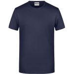 James+Nicholson 8008 Herren-T-Shirt aus Bio-Baumwolle – Marineblau XXL