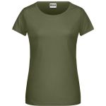 James+Nicholson 8007 Bio-Baumwoll-Damen-T-Shirt – Olive S