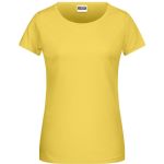 James+Nicholson 8007 Bio-Baumwoll-Damen-T-Shirt – Gelb S