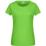 Damen-T-Shirt aus Bio-Baumwolle James+Nicholson 8007 – Limettengrün S