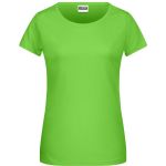 Damen-T-Shirt aus Bio-Baumwolle James+Nicholson 8007 – Limettengrün XL