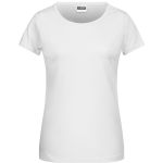 Damen-T-Shirt aus Bio-Baumwolle James+Nicholson 8007 – Weiß M