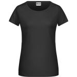 James+Nicholson 8007 Damen-T-Shirt aus Bio-Baumwolle – Schwarz XL