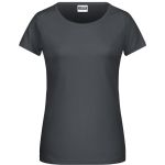 James+Nicholson 8007 Damen-T-Shirt aus Bio-Baumwolle – Graphit XXL