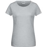 Dámské tričko z bio bavlny James+Nicholson 8007 - Grey heather L