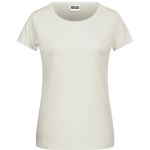 James+Nicholson 8007 Damen-T-Shirt aus Bio-Baumwolle – Natur S