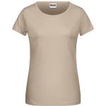 James+Nicholson 8007 Damen-T-Shirt aus Bio-Baumwolle – Stone S