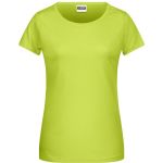 Damen-T-Shirt aus Bio-Baumwolle James+Nicholson 8007 – Säuregelb L
