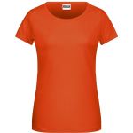 Damen-T-Shirt aus Bio-Baumwolle James+Nicholson 8007 - Dunkelorange L