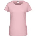 Damen-T-Shirt aus Bio-Baumwolle James+Nicholson 8007 – Zartrosa XS