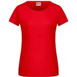 Damen-T-Shirt aus Bio-Baumwolle James+Nicholson 8007 - Tomato M