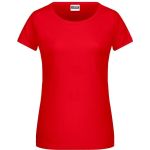 Damen-T-Shirt aus Bio-Baumwolle James+Nicholson 8007 - Tomato L