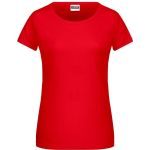 James+Nicholson 8007 Damen-T-Shirt aus Bio-Baumwolle – Tomate XL