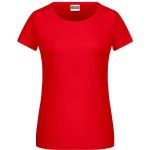 James+Nicholson 8007 Damen-T-Shirt aus Bio-Baumwolle – Tomate XXL