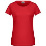 James+Nicholson 8007 Damen-T-Shirt aus Bio-Baumwolle – Rot XS