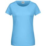 James+Nicholson 8007 Damen-T-Shirt aus Bio-Baumwolle – Himmelblau XS