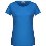 James+Nicholson 8007 Damen-T-Shirt aus Bio-Baumwolle – Kobalt XL