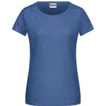 Damen-T-Shirt aus Bio-Baumwolle James+Nicholson 8007 – Light Denim Melange XS