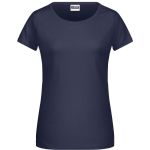 James+Nicholson 8007 Damen-T-Shirt aus Bio-Baumwolle – Marineblau XS