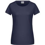 James+Nicholson 8007 Bio-Baumwoll-T-Shirt für Damen – Marineblau S
