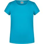 Damen-T-Shirt aus Bio-Baumwolle James+Nicholson 8007 – Türkis XS