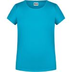 Damen-T-Shirt aus Bio-Baumwolle James+Nicholson 8007 – Türkis XL