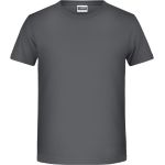 James+Nicholson T-Shirt aus Bio-Baumwolle für Jungen 8008B – Graphite XXL