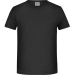 James+Nicholson T-Shirt aus Bio-Baumwolle für Jungen 8008B – Schwarz XL